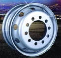 Silver steel wheel rim